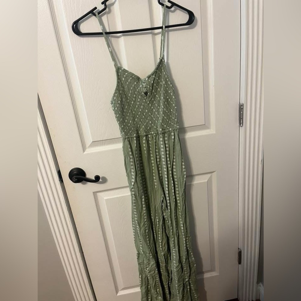 Elegant Green Maxi Dress